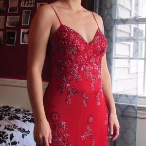 Gorgeous Red Beaded Dress